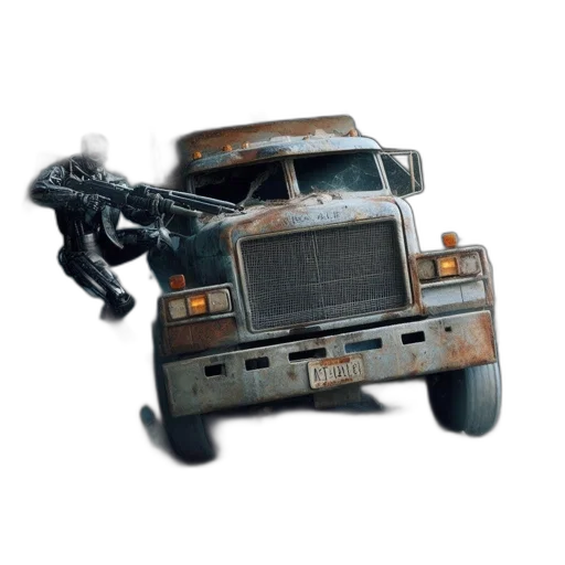 robot, weapon, car, concept art transparent PNG cut-out