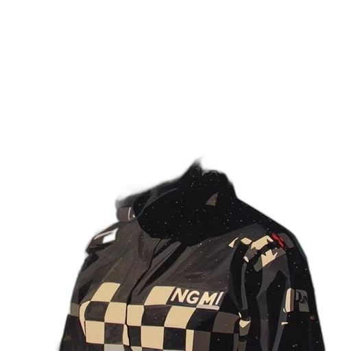 jacket, dress, cyberpunk, 3d render transparent PNG cut-out