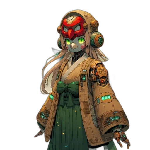 mask, robot, staff, jacket transparent PNG cut-out