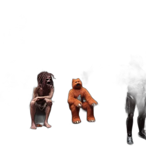 animal, creature, concept art, 3d render transparent PNG cut-out