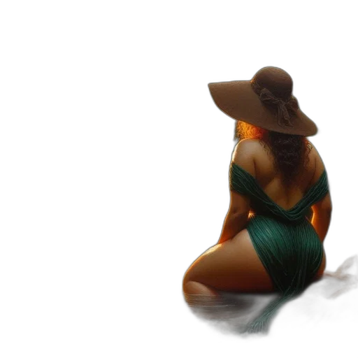 hat, dress, jewelry, creature transparent PNG cut-out