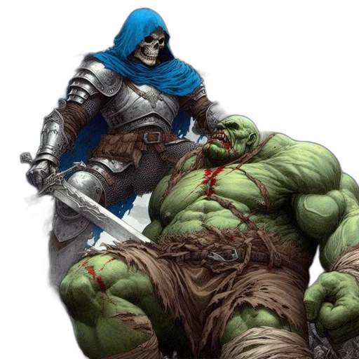sword, concept art, comic book art, fantasy art transparent PNG cut-out