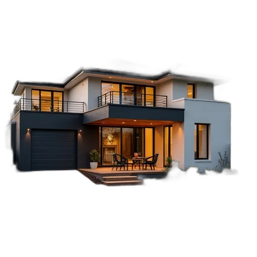 building, furniture, 3d render, photorealistic transparent PNG cut-out