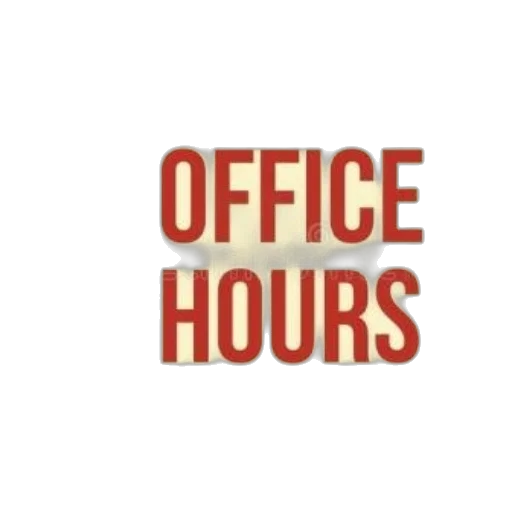 staff, office, hours, text transparent PNG cut-out