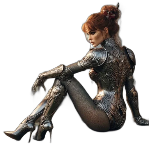 dress, concept art, fantasy art, 3d render transparent PNG cut-out
