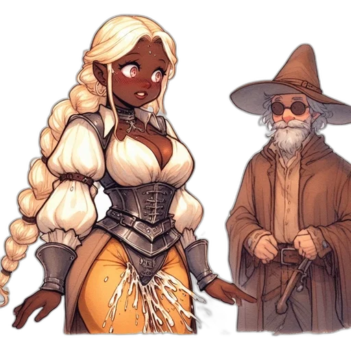 fantasy art, concept art, comic book art, pixel art transparent PNG cut-out