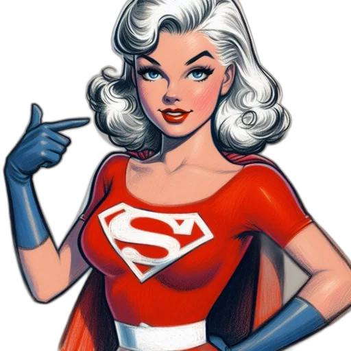 comic book art, cartoon, concept art, woman transparent PNG cut-out