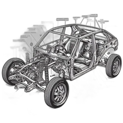 car, 3d render, concept art, photorealistic transparent PNG cut-out