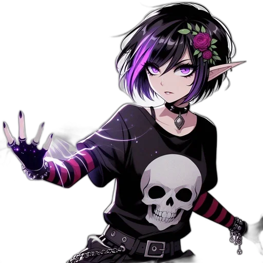 weapon, staff, flower, pixel art transparent PNG cut-out