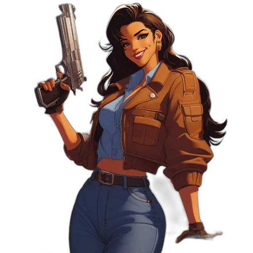 weapon, jacket, staff, concept art transparent PNG cut-out