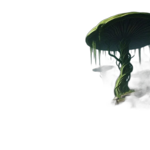 creature, umbrella, tree, dragon transparent PNG cut-out