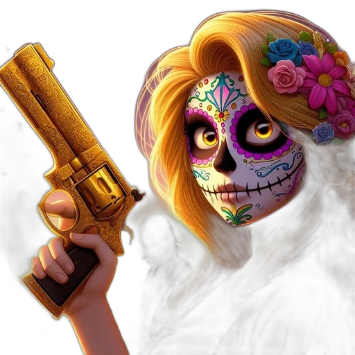 weapon, mask, jewelry, flower transparent PNG cut-out
