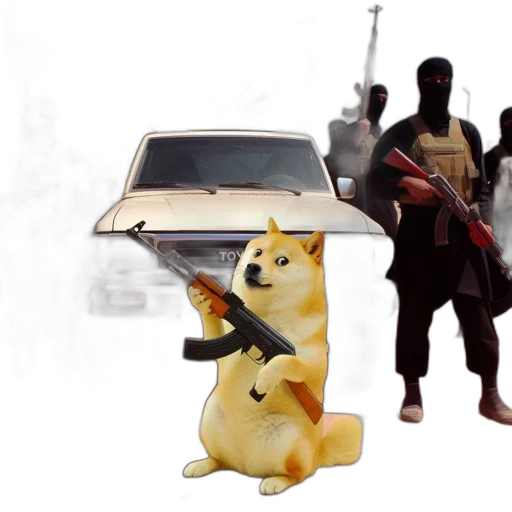 car, weapon, concept art, 3d render transparent PNG cut-out