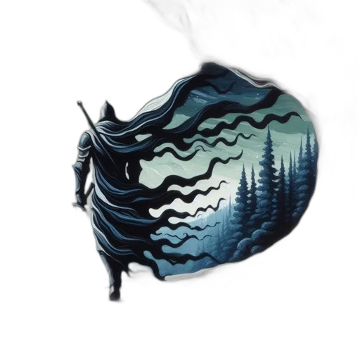 mask, umbrella, dragon, creature transparent PNG cut-out