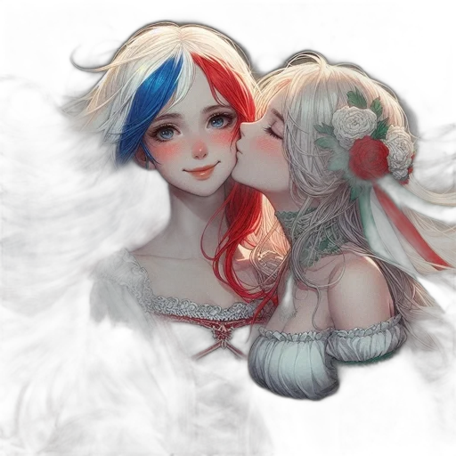 fantasy art, concept art, anime, watercolor transparent PNG cut-out