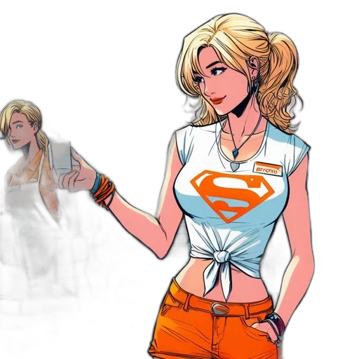 comic book art, concept art, cartoon, fantasy art transparent PNG cut-out