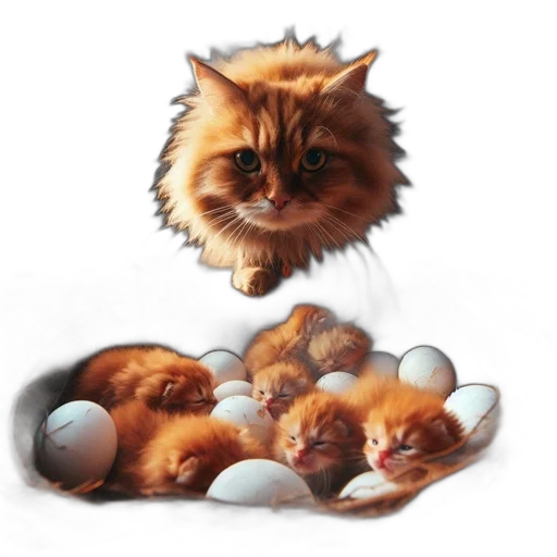 animal, concept art, photorealistic, pixel art transparent PNG cut-out