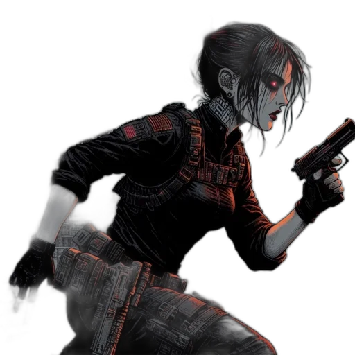 weapon, staff, concept art, cyberpunk transparent PNG cut-out