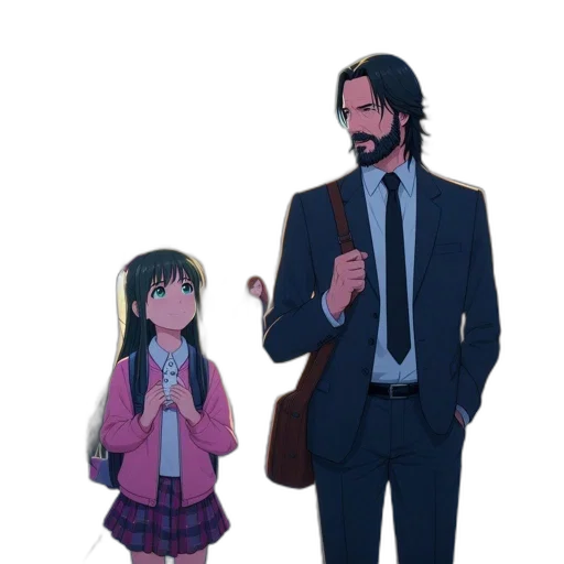 dress, umbrella, jacket, anime transparent PNG cut-out