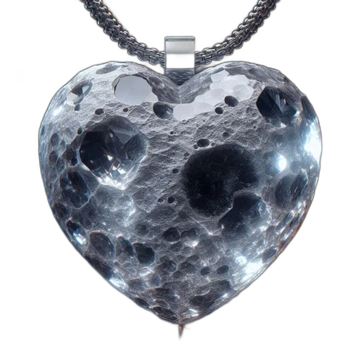 jewelry, 3d render, outer space, glowing transparent PNG cut-out