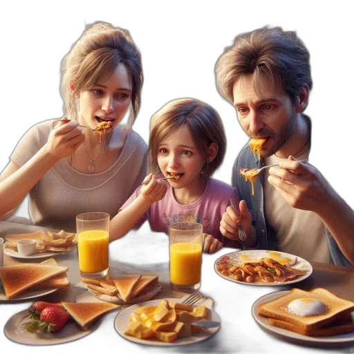 food, photorealistic, concept art, 3d render transparent PNG cut-out