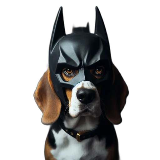 mask, animal, photorealistic, comic book art transparent PNG cut-out