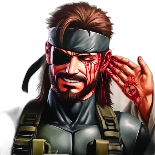 face, comic book art, concept art, cyberpunk transparent PNG cut-out