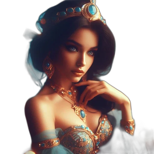 jewelry, crown, dress, fantasy art transparent PNG cut-out