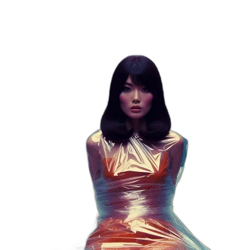 dress, robot, jewelry, 3d render transparent PNG cut-out