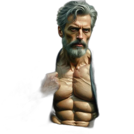 face, concept art, pixel art, comic book art transparent PNG cut-out