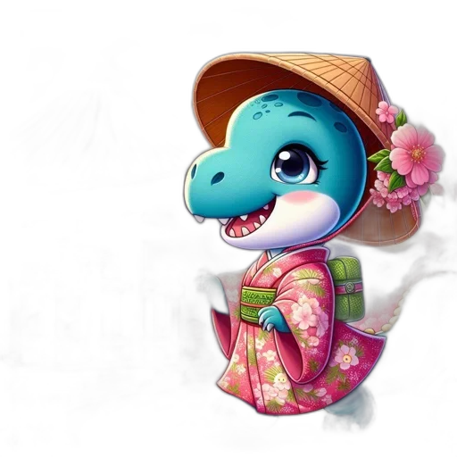 creature, dragon, hat, animal transparent PNG cut-out