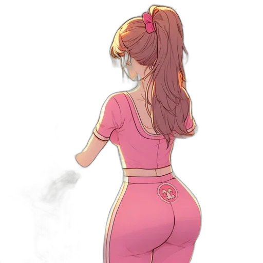dress, jacket, staff, anime transparent PNG cut-out