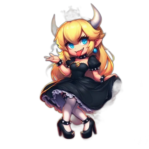 dress, crown, staff, weapon transparent PNG cut-out