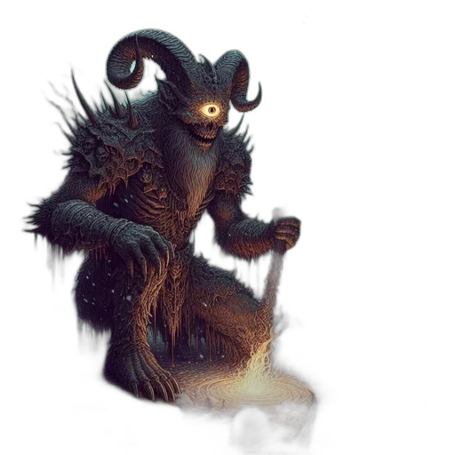 creature, dragon, staff, animal transparent PNG cut-out
