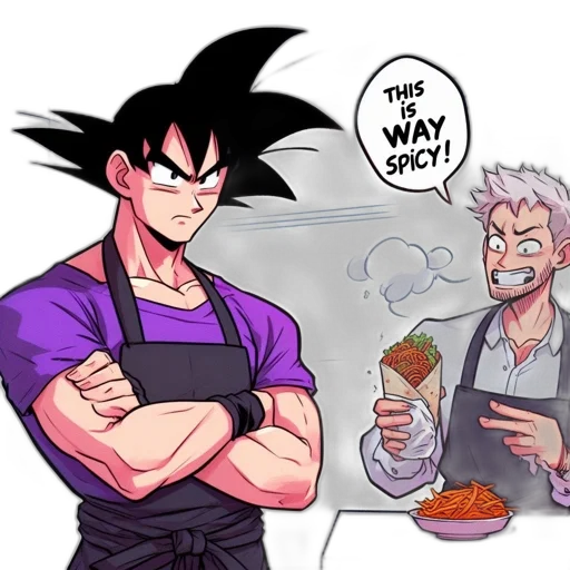 food, concept art, anime, cartoon transparent PNG cut-out