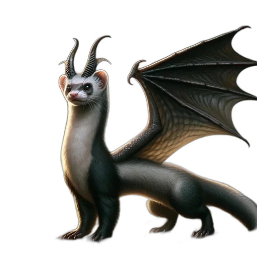 dragon, creature, animal, staff transparent PNG cut-out