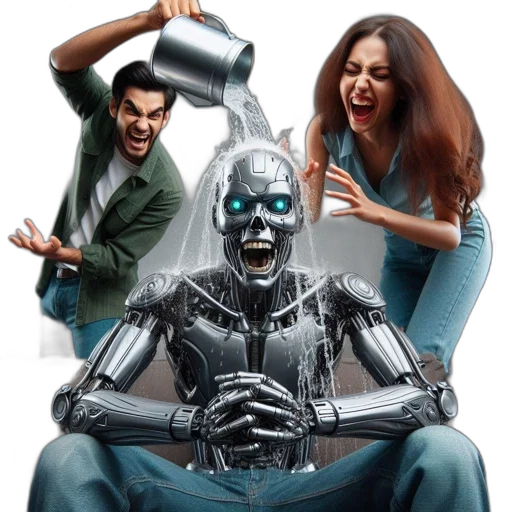 robot, concept art, comic book art, cyberpunk transparent PNG cut-out