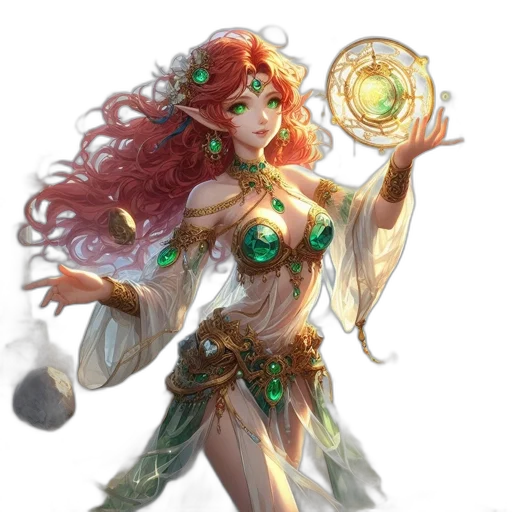jewelry, fantasy art, concept art, comic book art transparent PNG cut-out