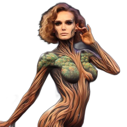 creature, dress, hair, animal transparent PNG cut-out