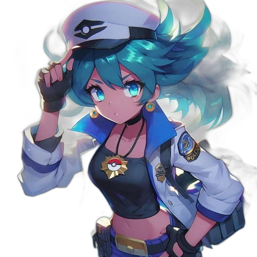 staff, weapon, hat, jacket transparent PNG cut-out