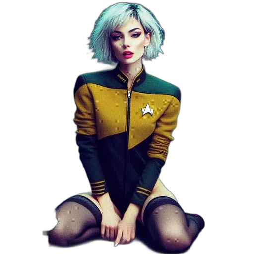 jacket, staff, dress, robot transparent PNG cut-out