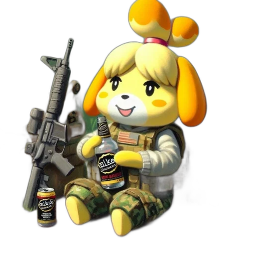 weapon, animal, staff, pixel art transparent PNG cut-out