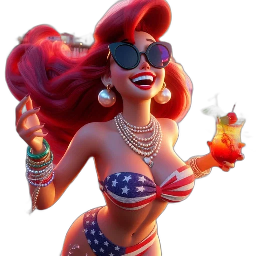 concept art, cartoon, comic book art, 3d render transparent PNG cut-out