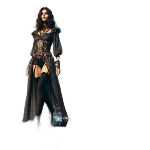 dress, concept art, fantasy art, comic book art transparent PNG cut-out