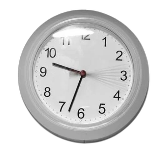 3d render, photorealistic, white, clock transparent PNG cut-out