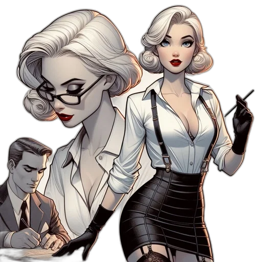 comic book art, concept art, cartoon, fantasy art transparent PNG cut-out