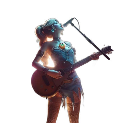dress, robot, staff, concept art transparent PNG cut-out