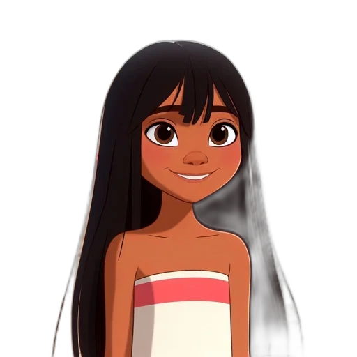 dress, hair, face, concept art transparent PNG cut-out