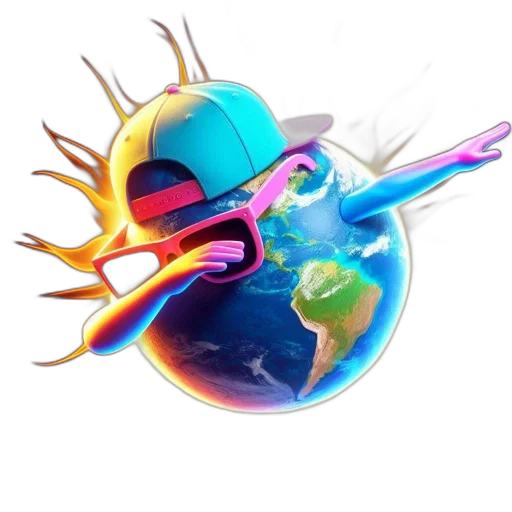 staff, hat, vaporwave, concept art transparent PNG cut-out