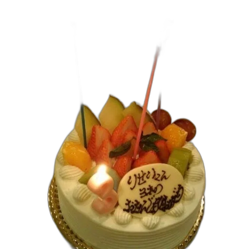 food, 3d render, photorealistic, birthday transparent PNG cut-out